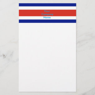 Papeterie avec Drapeau du Costa Rica