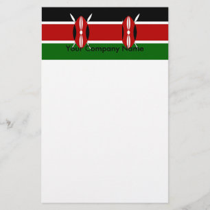 Papeterie avec Drapeau du Kenya