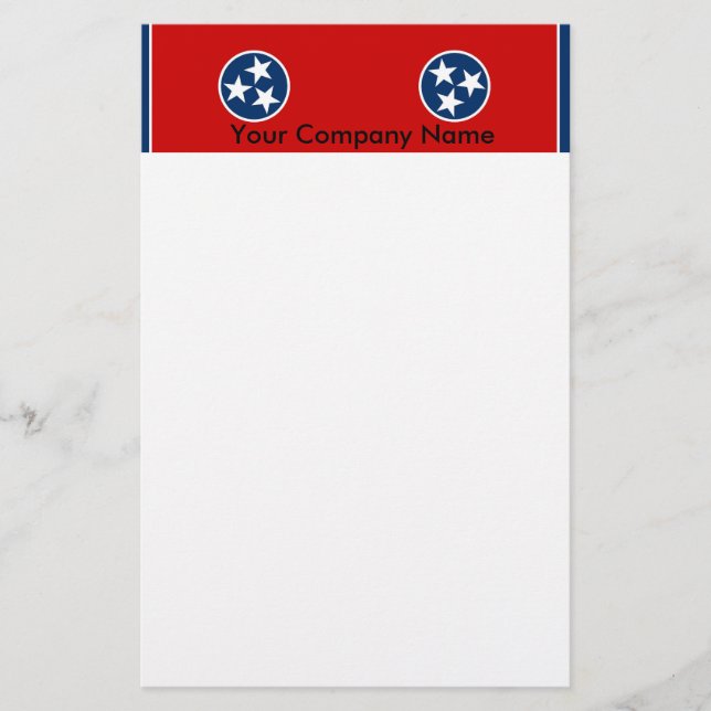 Papeterie avec Drapeau du Tennessee (Devant)