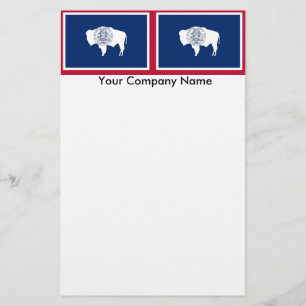 Papeterie avec Drapeau du Wyoming