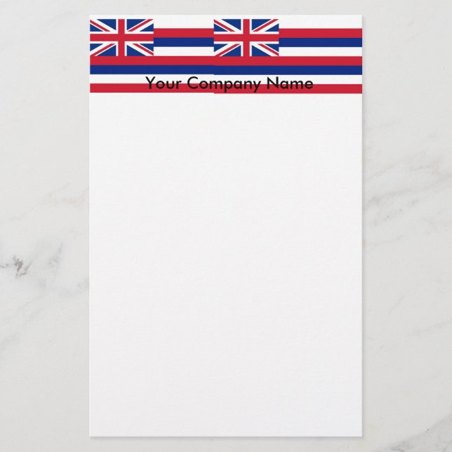 Papeterie avec Drapeau Hawaii (Devant)