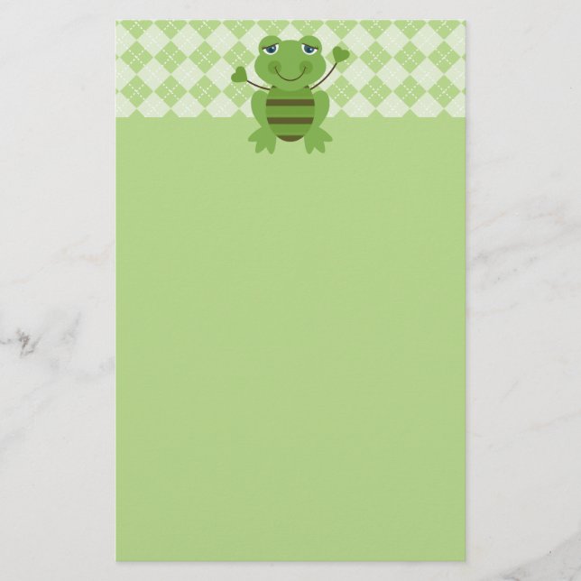 Papeterie Baguette Figure Frog avec Arrière - plan Jacquard (Devant)