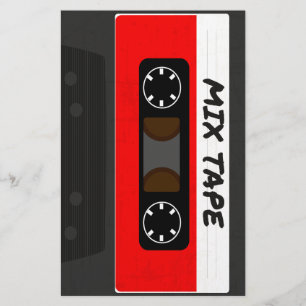 Papeterie Bande Mixte Rouge - Cadeau Rétro Inspiré des Année
