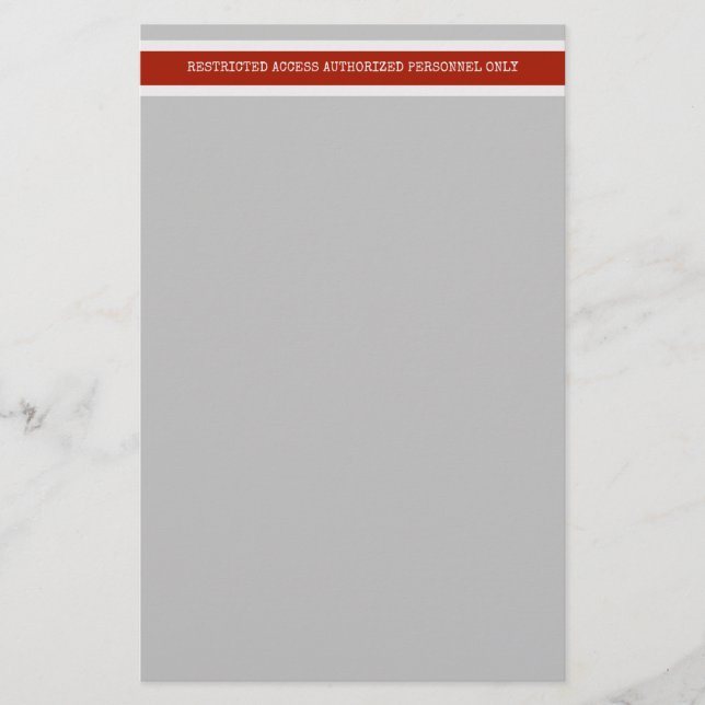 Papeterie Bande rouge Accès restreint Danger de construction (Devant)