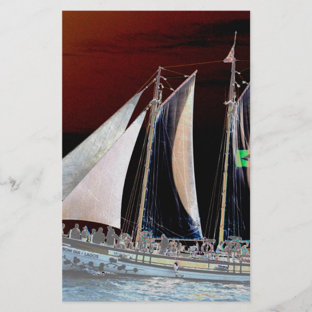 Papeterie Bateaux sous voile (Devant)