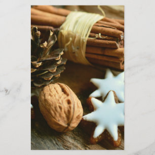 Papeterie Bâtons et étoiles de cannelle de Noël