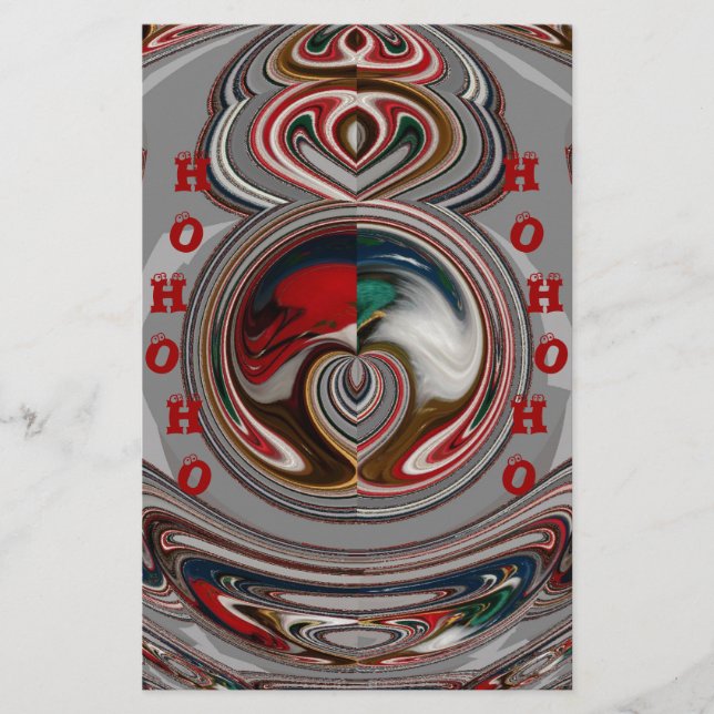 Papeterie Beaux Coeurs de Noël Fêtes Couleurs de saison (Devant)