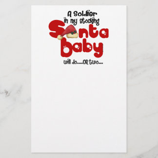 Papeterie BÉBÉ de PÈRE NOËL qu'un soldat fera