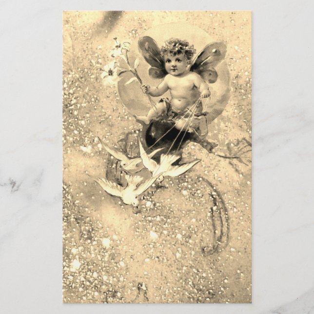 Papeterie BÉBÉ FAIRY AVEC DES POIDS À SPARKLES Sepia (Devant)