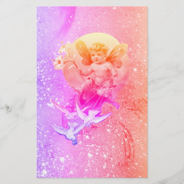 Papeterie BÉBÉ FAIRY AVEC POIDS PURPLE ROSE PARKLES Imaginai (Devant)