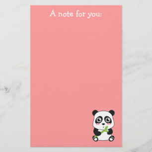 Papeterie Bébé panda mignon et câlin