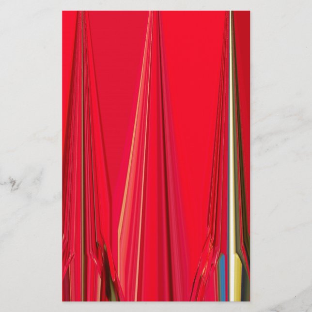Papeterie Belle texture rouge Couleur Art Abstrait (Devant)