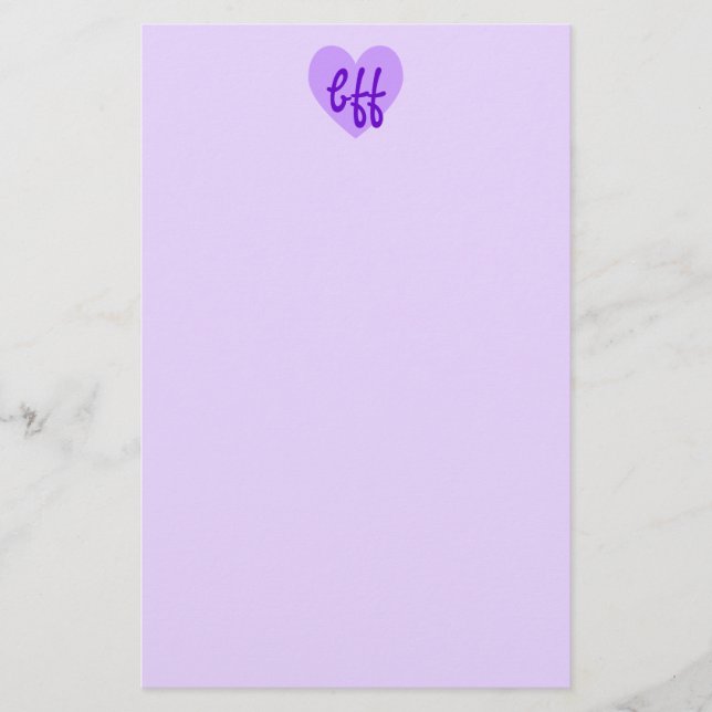 Papeterie bff en violet (Devant)