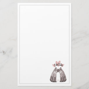 Papeterie Big Cats Snuggle Ajouter Votre Nom Enfants