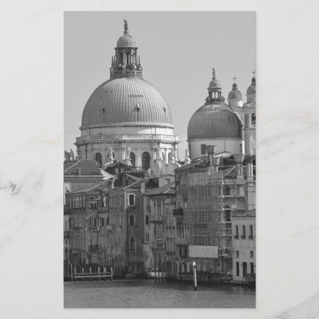 Papeterie Black Blanc Grand Canal Venise Italie Voyage (Devant)