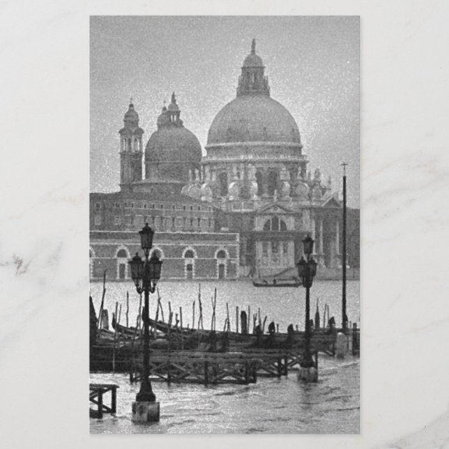 Papeterie Black Blanc Grand Canal Venise Italie Voyage (Devant)