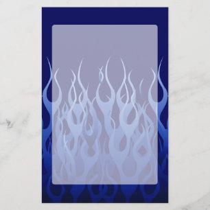 Papeterie Bleu cool sur Blue Racing Flames