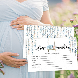Papeterie Bleu mignon garçon boho baby shower conseils souha
