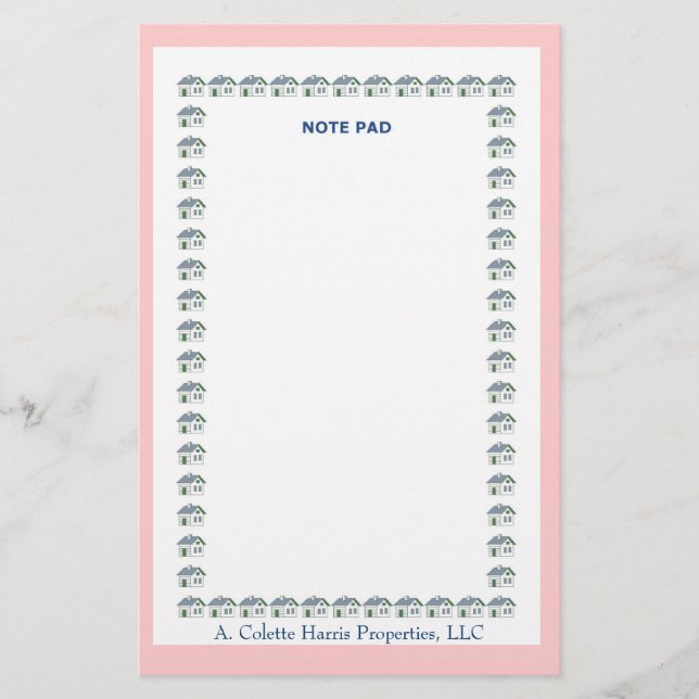 Papeterie Bloc-notes - Conception 8 (Devant)