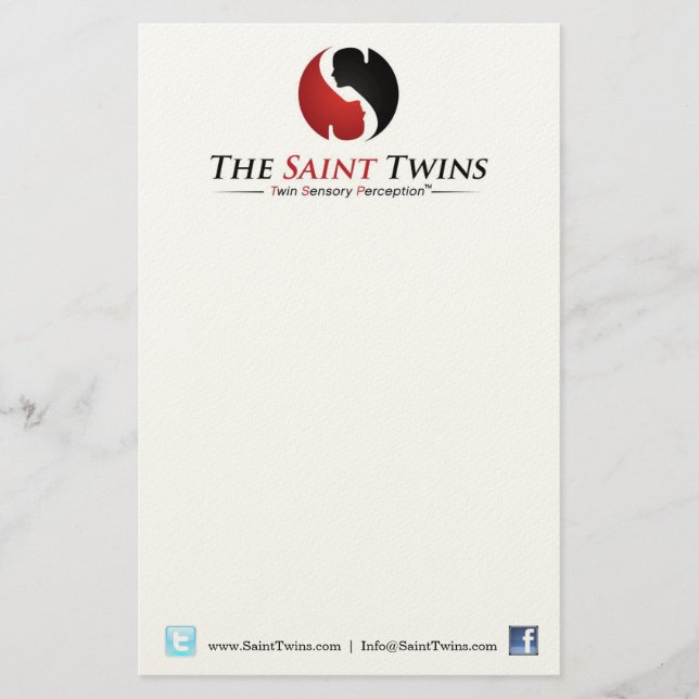 Papeterie Bloc-notes Saint Twins (Devant)