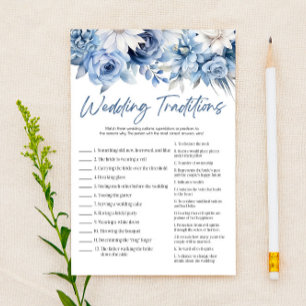 Papeterie Blue Floral Traditions Mariages Fête des mariées J