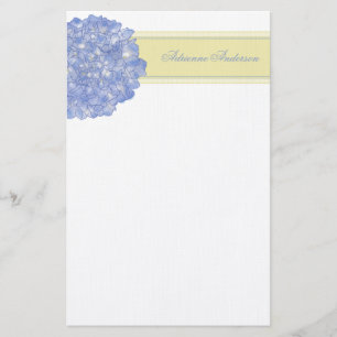 Papeterie Blue Hydrangea Art Stationnaire