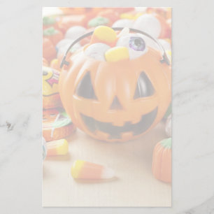 Papeterie Bonbon éffrayant d'Halloween orange