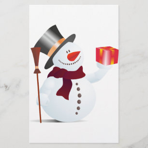 Papeterie Bonhomme de neige pour Noël