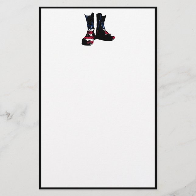 Papeterie Boots de combat américains (Devant)