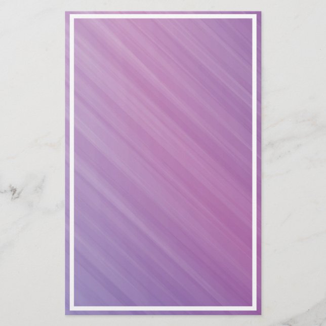 Papeterie Bordure blanche Pastel Purple Lavande (Devant)