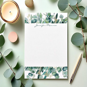 Papeterie Bordure Eucalyptus personnalisée