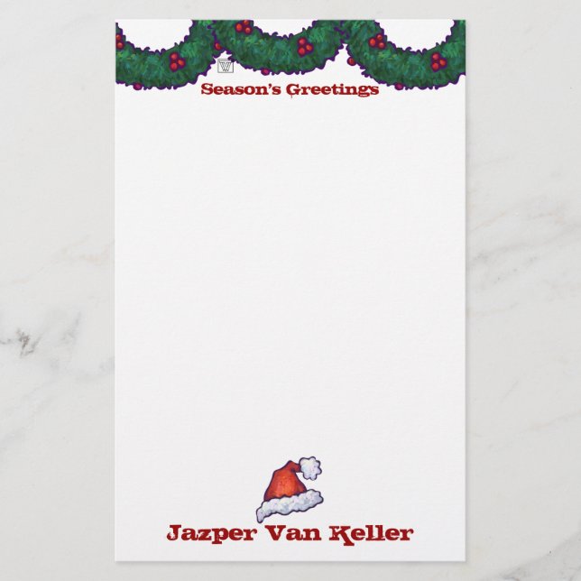 Papeterie Boughs de Holly (Devant)