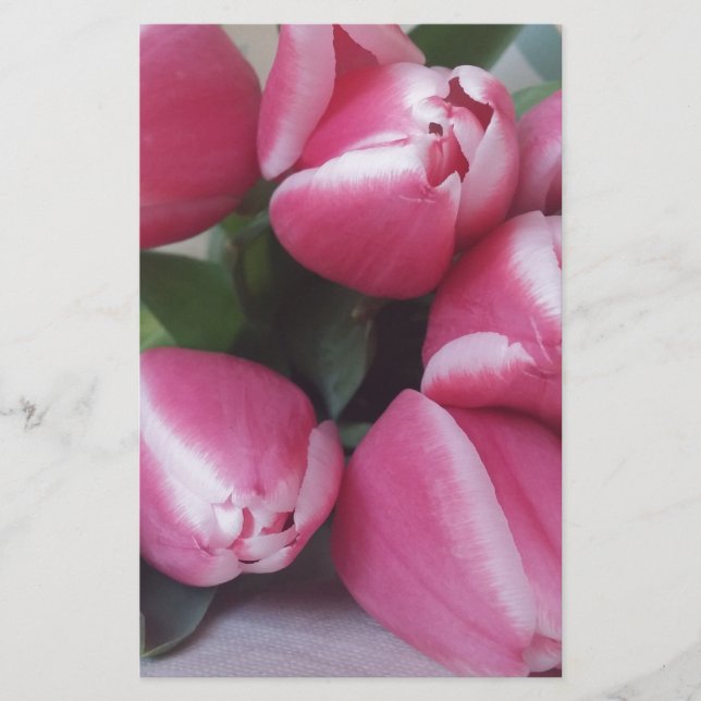 Papeterie Bouquet de Pink Tulips, Flowers (Devant)