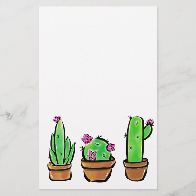 Papeterie Cactus cactus cactus succulents (Devant)