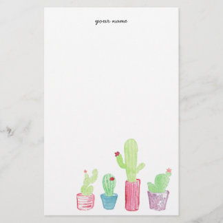 Papeterie Cactus plantés stationnaires