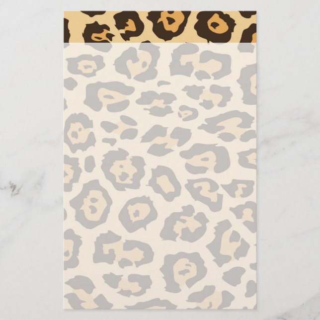 Papeterie Cadeaux frais de motif d'empreinte de léopard pour (Devant)