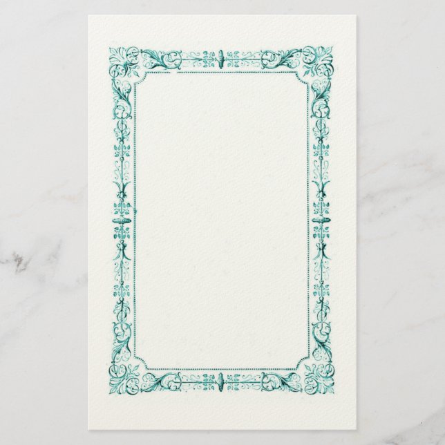 Papeterie Cadre Aqua Green Fancy (Devant)
