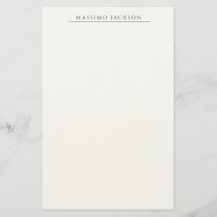 Papeterie Calligraphie chic simple noir et blanc de son prop