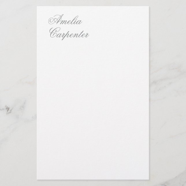 Papeterie Calligraphie classique minimaliste professionnel (Devant)