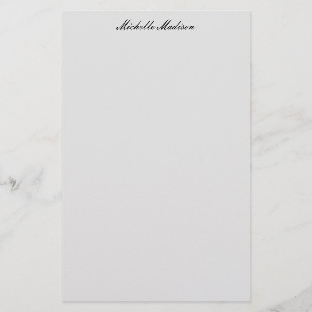 Papeterie Calligraphie manuscrite moderne minimaliste simple (Devant)