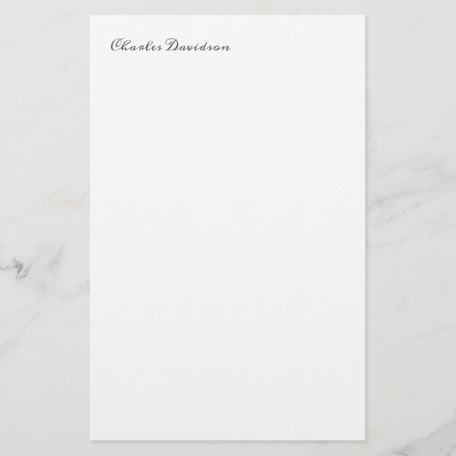 Papeterie Calligraphie minimaliste moderne professionnelle (Devant)