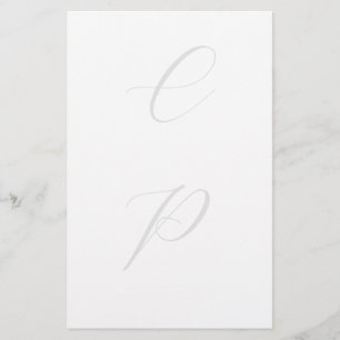 Papeterie Calligraphie Monogrammée Moderne Simple Nom Plain