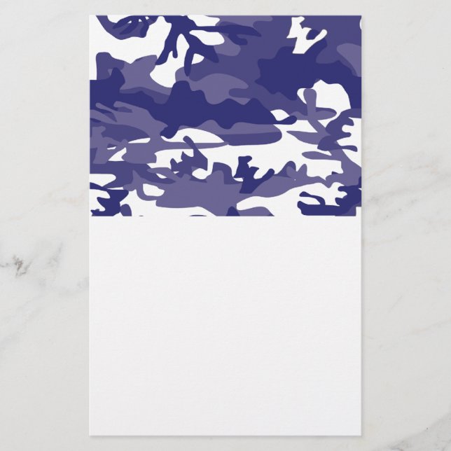 Papeterie Camouflage bleu (Devant)