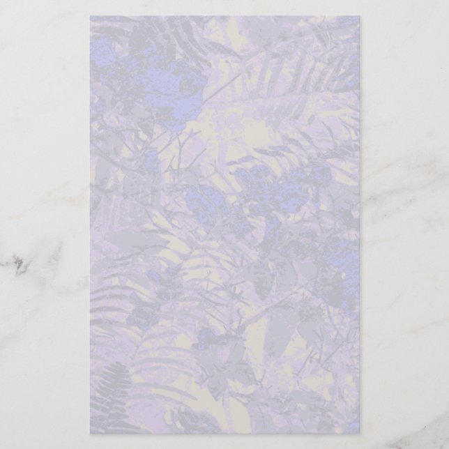 Papeterie Camouflage contre la fleur bleue (Devant)