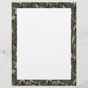 Papeterie Camouflage Woodland