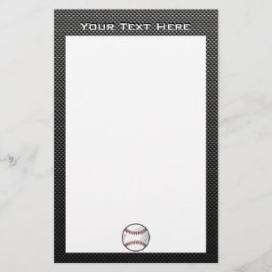 Papeterie Carbone fibre look Baseball