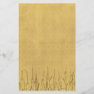 Papeterie Cattails Stylo et Plantes d'encre dessin