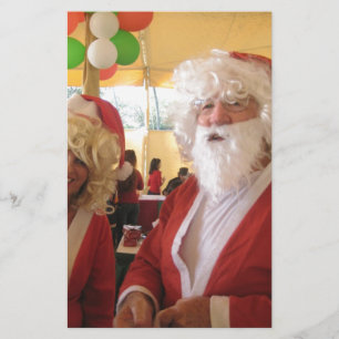 Papeterie Célébration de Noël de père Noël et Mme Claus - Fe