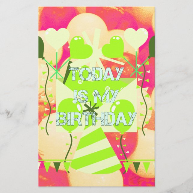 Papeterie Célébrer Mes Bénédictions Joyeuses d'Anniversaire (Devant)