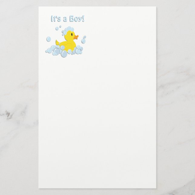 Papeterie C'est un Baby shower à bulle Bleu (Devant)